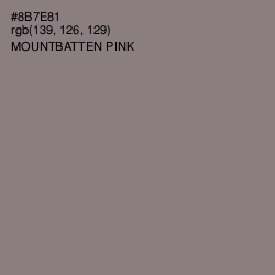 #8B7E81 - Mountbatten Pink Color Image
